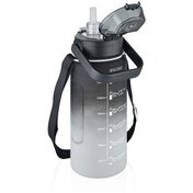 Resim Vagonlife Tritan Su Matarası Siyah-Beyaz 1500 ml 