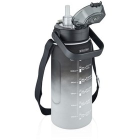 Resim Vagonlife Tritan Su Matarası Siyah-Beyaz 1500 ml 
