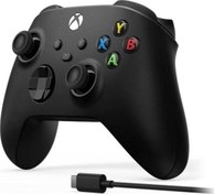 Resim Xbox Wireless Controller 9.nesil Kol Carbon Black + Type C Usb Kablo Siyah Microsoft