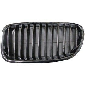 Resim Bmw 5 Serı F10 10/13 Ön Panjur Sol Nikelajlı İç Petekleri Siyah Tw - Oem Yedek Parça 