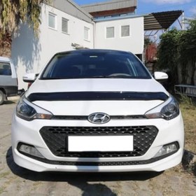Resim Hyundai I20 2017 Ve Üstü Parlak Siyah Ön Kaput Koruma Rüzgarlığı 