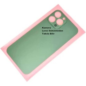 Resim Iphone 13 Pro Batarya Pil Kapağı - Yeşil 