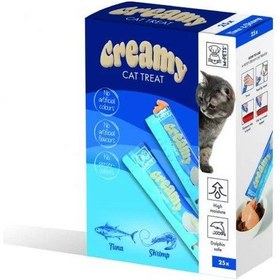 Resim M-Pets Ton Balıklı ve Karidesli Sıvı Kedi Ödülü 25'li 15 G 
