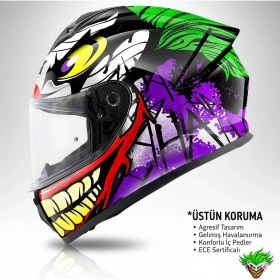 Resim Zeybek Moto 48 50.x Joke Full Face Kask - Scs T2 Plus Interkom Tak, Çalıştır, Sür! 