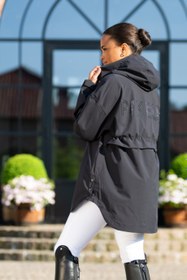 Resim Rain Zip Poncho 1844 Su Geçirmez Kapüşonlu Kadın Yağmurluk - Siyah / S/M 