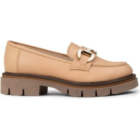 Resim Deery Kadın Hakiki Deri Bej Loafer Ayakkabı - F2313ZPDRE01 