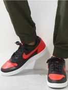 Resim Nike Ebernon Leather Sneaker Hakiki Deri Erkek Spor Ayakkabı Siyah 