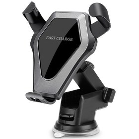 Resim Symbee Gri Qi Onaylı Hızlı Kablosuz Şarj Cihazı - Araç Ve Ev Kullanıma Uygun 3 Farklı Tutucu İle Telefon Tutucu Ve Şarj Aleti Diğer 