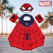 Resim 4 adet/Set MARVEL Örümcek Adam Kostümü Seti, Karikatür Örümcek Kılıfı Kostümü Süper Kahraman Maskesi Bilek, Cadılar Bayramı, Noel için mükemmel, Pil olmadan 