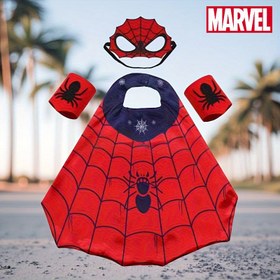 Resim 4 adet/Set MARVEL Örümcek Adam Kostümü Seti, Karikatür Örümcek Kılıfı Kostümü Süper Kahraman Maskesi Bilek, Cadılar Bayramı, Noel için mükemmel, Pil olmadan 