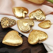 Resim 1 adet Aşk Kalp Fotoğraf Çerçevesi Kolye DIY Aksesuarı 