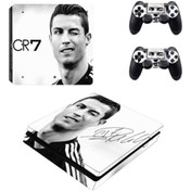 Resim Cr7 Playstation 4 Slim Kasa Sticker Kaplama 