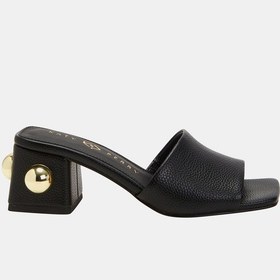 Resim Katy Perry The Gemm Stud Kadın Siyah Topuklu Terlik Siyah 