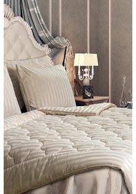 Resim Varol Laura Home Majesti Yorgan Çift Kişilik Bej Beyaz 