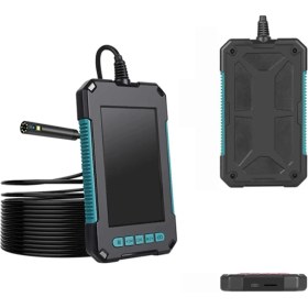 Resim Ekranlı Çift Kameralı 10 mt Hafıza Kart Destekli Sert Kablo Yılan Endoskop Kamera 5.5 mm 4.3 Inc - Lisinya 