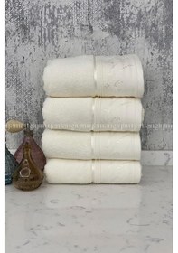 Resim Ditsy El-yüz Havlusu 4 Adet-krem Krem 