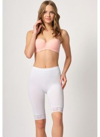 Resim Emay Dikişsiz Soft Kadın Paçalı Dantelli Boxer 3004 