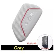 Resim VOLKSWAGEN Golf 8 OCTAVIA LEON Caddy Uyumlu SİLİKON ANAHTAR KILIF GRİ 
