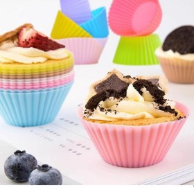 Resim 6 Lı Silikon Muffin Kalıbı Silikon Çok Renkli Diğer 
