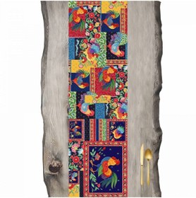 Resim Country Farm Renkli Horozlar Ranır - Runner 