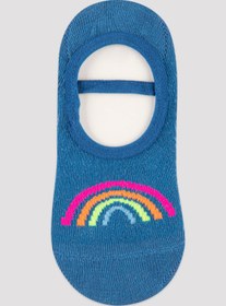 Resim Penti Kız Çocuk Line Rainbow Suba Çorap 