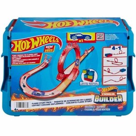 Resim Nessiworld HMC04 Hot Wheels Track Builder Flame Themed Stunt Set 