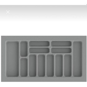 Resim Çekmece İçi Kaşıklık Ve Kepçelik 86x49 Cm 78x40 Ölçülerine Kadar Kesilebilir Gri 