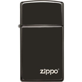 Resim Zippo 28123zl Slim High Polish Black Çakmak 