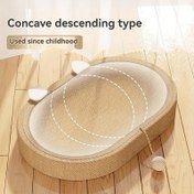 Resim 1 adet Ekstra Büyük 59.99cm Kedi Tırmalama Tahtası - Ağır Hizmet Tipi, Dökülmez Tırmalama Ped ve Yatak, Büyük Oval Tırmalama Tahtası, İç Mekan Kedileri İçin, Apartmanlar, Yurtlar, Evler İçin Yerden Tasarruf Sağlayan Tasarım - Büyük Irklar ve Çoklu Evcil Hayvanlar İçin İdeal, İç Mekan Kedileri İçin Kedi Tırmalama Tahtaları, Yurt Odası Gereksinimleri, Şık Evcil Hayvan Mobilyaları, Dayanıklı Kumaş Kaplama, Evcil Hayvan Mobilyaları, Çoklu Kedi Evleri, Sağlam Yapı, Çoklu Kedi Evleri, Ekstra Büyük K 