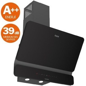 Resim Ferre Silenart Yeni Seri QBL62CS + CS205-FA + D080 - SA Ultra Sessiz Siyah Ankastre Set 