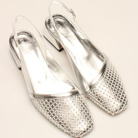 Resim İDİL GÜMÜŞ KIRIŞIK TAŞLI FİLE KADIN TOPUKLU 