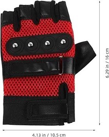 Resim Gatuida Motosiklet Eldivenleri Parmaksız Dağ Bisikleti Eldivenleri Örgü Bisiklet Eldivenleri Yürüyüş Kamp Tırmanma Için 