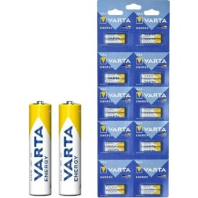 Resim Varta 4103229482 Lr03 1.5 Volt Alkalin 20'li İnce Aaa Kalem Pil 