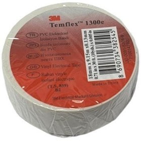 Resim 3M Temflex 1300e Beyaz Bant - 1Adet 