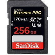 Resim Sandisk Extreme Pro 256Gb Class10 Sd Kart 