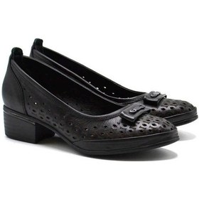 Resim Kadın Topuklu Deri Ayakkabı Siyah 2312502y Yetişkin 