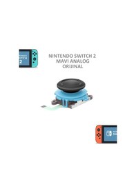Resim Nintendo Switch 2 Ns2 Joystick Joycon Analog Stick V2 Mavi 