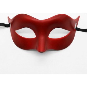 Resim Kırmızı Renk Masquerade Kostüm Partisi Venedik Balo Maskesi 