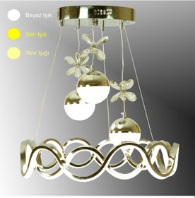 Resim Tt335-3tpl-sr Tt Aydınlatma Sarı Kaplama 3 Toplu 3 Renk Ledavize Gold 