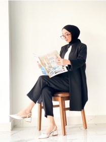 Resim CNG MODA Tesettür Scuba Ceketli Pantolonlu Takım 