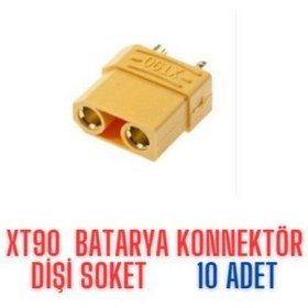 Resim Xt90 Batarya Konnektör Dişi Soket 10 Adet 