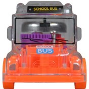 Resim Ctoy Işıklı Sesli Şeffaf Minibüs Turuncu 