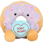 Resim Donut Peluş Mor Yastık 