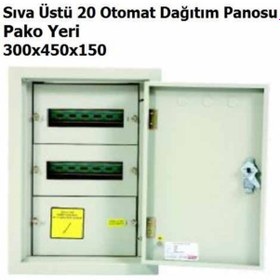 Resim Sıva Üstü 20 Otomat Pako Yeri Dağıtım Panosu 