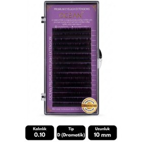 Resim Ocean 0.10d Dramatik Kıvrım 10 Mm Soft Eyelash Doğal İpek Kirpik 16'lı 