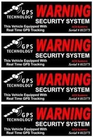 Resim TSC GPS Uydudan Takip Sistemi Var Araba Sticker Çok Renkli 4 Adet, RENK27K6 