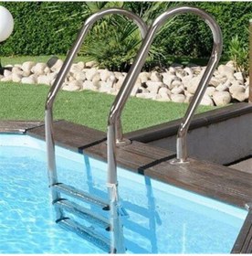 Resim Mixta Seri Paslanmaz Çelik Kaymaz 3 Basamaklı Merdiven Aısı 304 