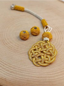 Resim Bakır El İşi Kazaz Püskül & 2 Habbeli Takım 45568 