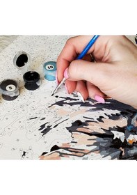 Resim Sayılarla Boyama Seti Deniz Evler 60x75 