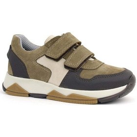 Resim Ortopedikal 3880 Rakerplus % 100 Deri K.gri Siyah Çocuk Sneakers Spor Ayakkabı Cırtlı 